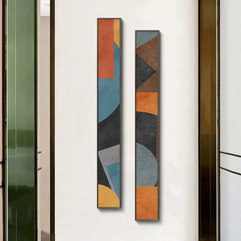 Colorful Tall Abstract Slim Format Wall Art Art Prints Creative Artwork For Modern Living Room Hallway Bedroom Art Decor | Skanto