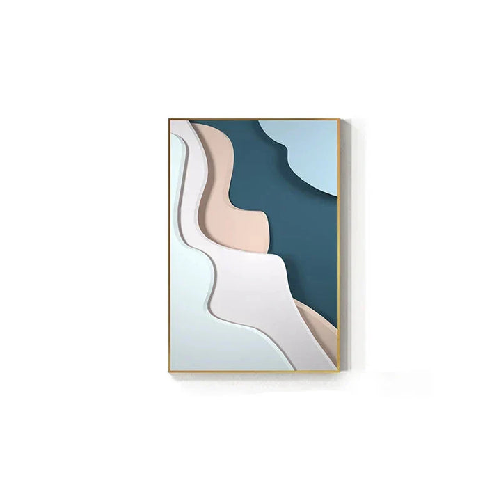 Moderne estetikk Flytende 3D-design Veggkunst Fin kunst Lerretstrykk Fargerike abstrakte bilder for stue Soverom Gang kunst for samtidsinteriører | Skanto