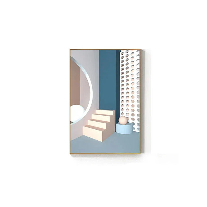 Moderne estetikk Flytende 3D-design Veggkunst Fin kunst Lerretstrykk Fargerike abstrakte bilder for stue Soverom Gang kunst for samtidsinteriører | Skanto