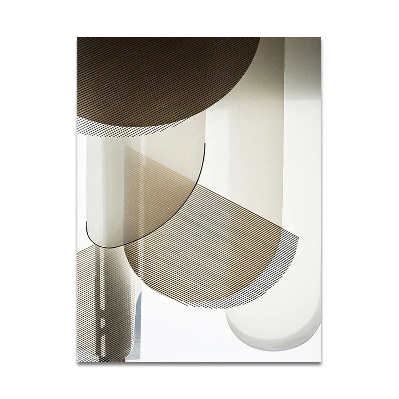 Set av 3PCS Moderne estetikk Gylden bronse Abstrakt veggkunst Fin kunst lerretsutskrifter Bilder for stue Spiserom Boutique hotell kunstdekor | Skanto