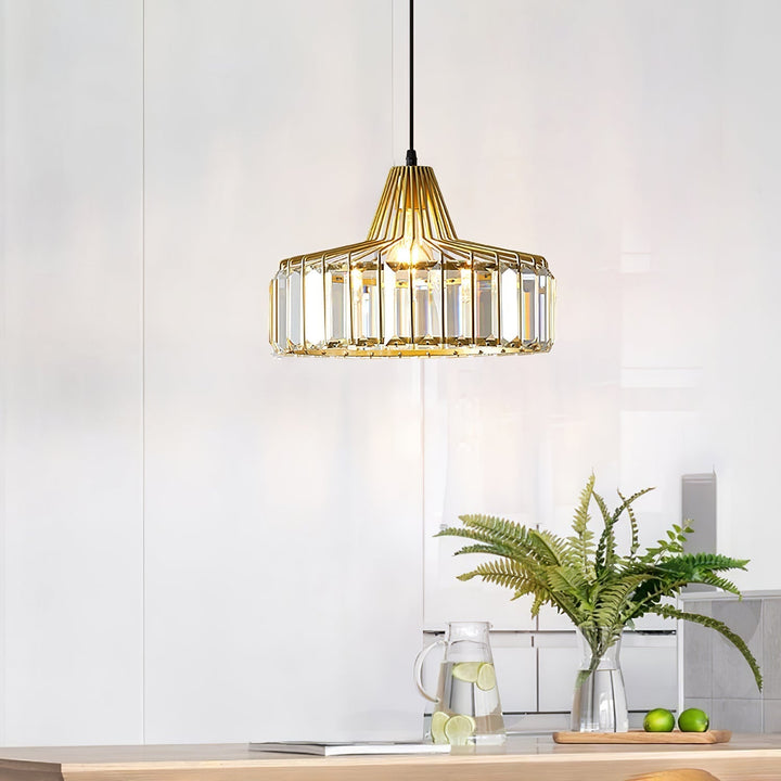 Moderne Svart Krystall Pendelbelysning | Skanto