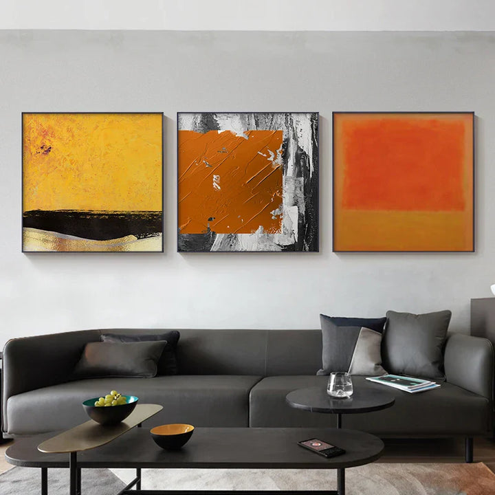 Moderne Fargerike Industrielle Abstrakte Veggkunst Fin Kunst Lerrettrykk Bilder For Urban Leilighet Stue Soverom Hjemmekontor Kunst Dekor | Skanto