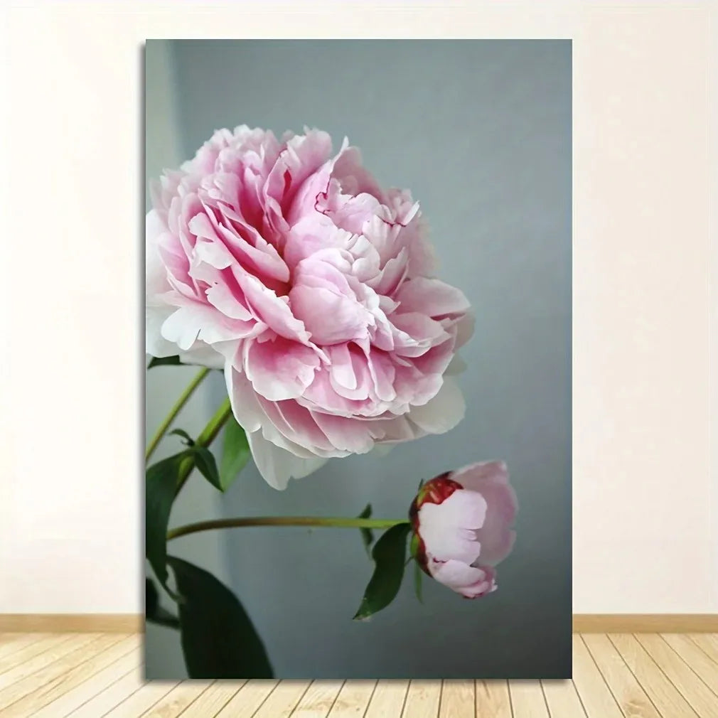 Moderne Florale Rosa Blomster Veggkunst Fint Kunst Lerretsutskrifter Elegante Botaniske Bilder For Stue Soverom Hotellrom Kunst Dekor | Skanto