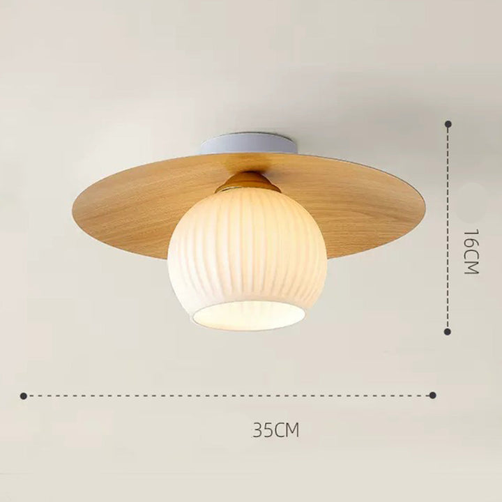 Moderne Semi-Flush Taklampe | Skanto