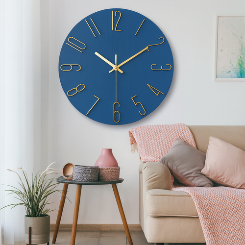 Moderne Quarz-Wanduhr med Geräuschlosigkeit