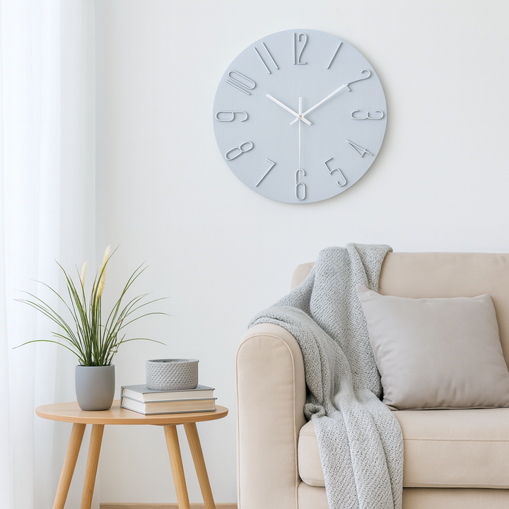 Moderne Quarz-Wanduhr med Geräuschlosigkeit