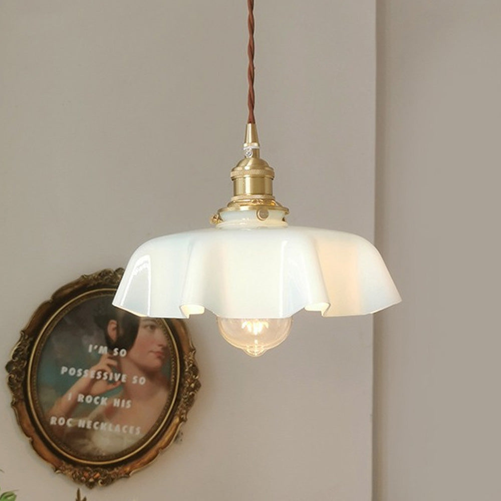Moderne Glass Båndkant Pendellampe | Skanto