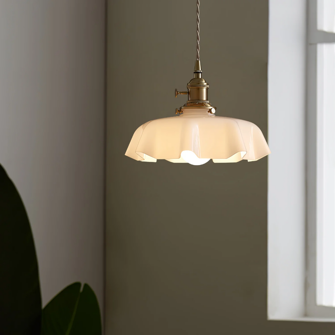 Moderne Glass Båndkant Pendellampe | Skanto