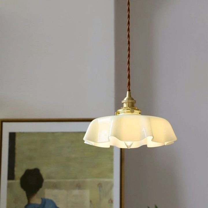 Moderne Glass Båndkant Pendellampe | Skanto