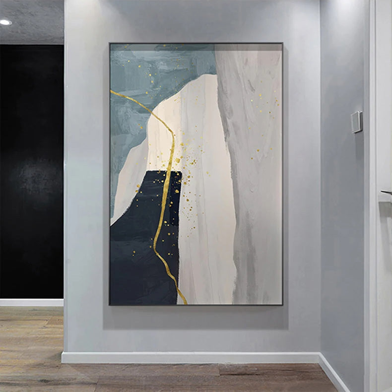 Moderne nordiske geomorfiske abstrakte veggkunst fine kunst lerret utskrifter nøytrale toner bilder for oppholdsrom kunst for samtidsinteriører | Skanto