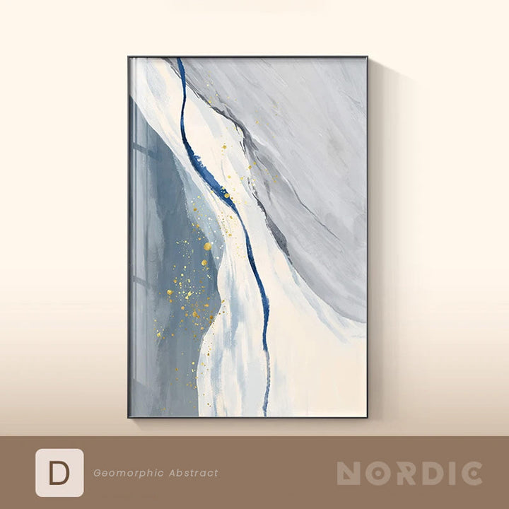 Moderne nordiske geomorfiske abstrakte veggkunst fine kunst lerret utskrifter nøytrale toner bilder for oppholdsrom kunst for samtidsinteriører | Skanto