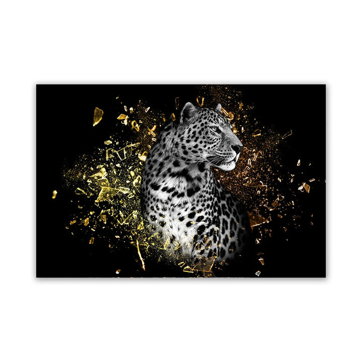 Moderne ville dyreplakater veggkunst fine kunst lerretsutskrifter løve elefant leopard zebra bilder for stue kontorinnredning | Skanto