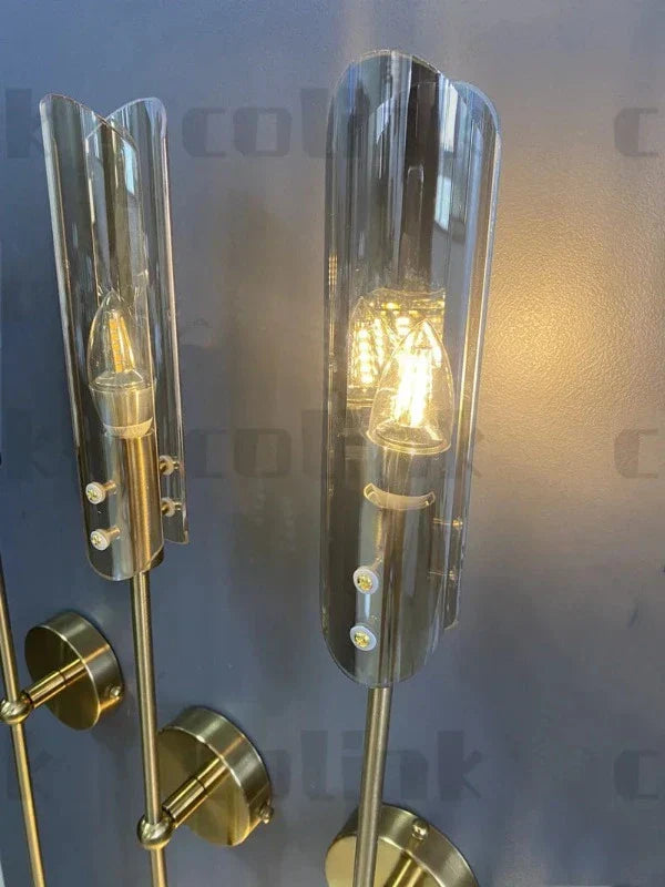 Nordisk LED vegglampe med glass – Elegant vegglampe for stue og soverom | Skanto