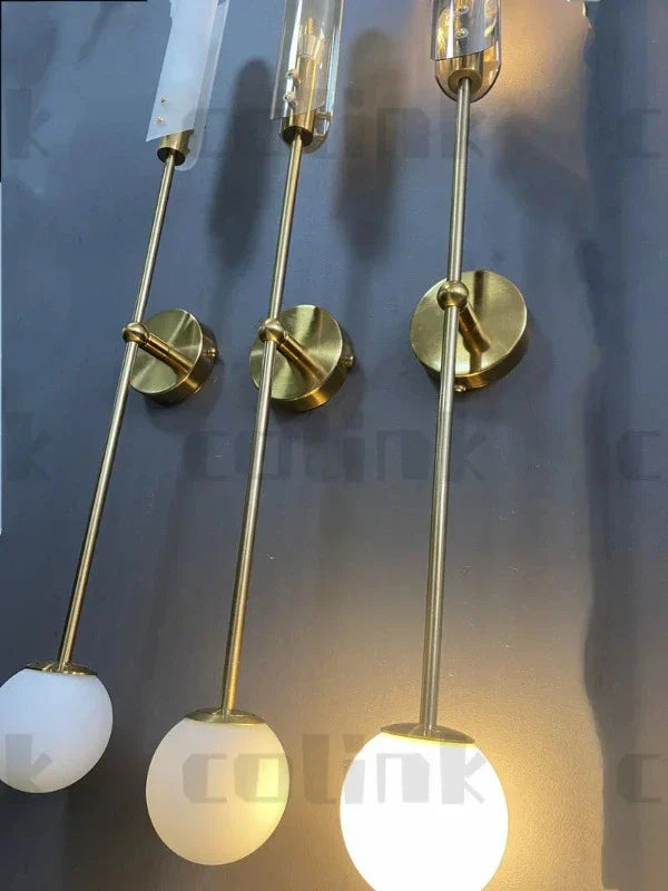 Nordisk LED vegglampe med glass – Elegant vegglampe for stue og soverom | Skanto