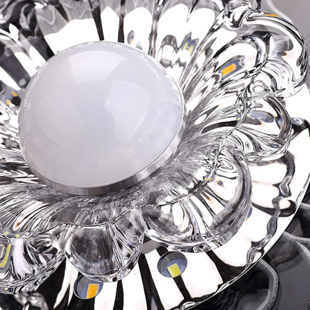 Elegant krystall taklampe med LED – Moderne belysning for oppholdsrom | Skanto