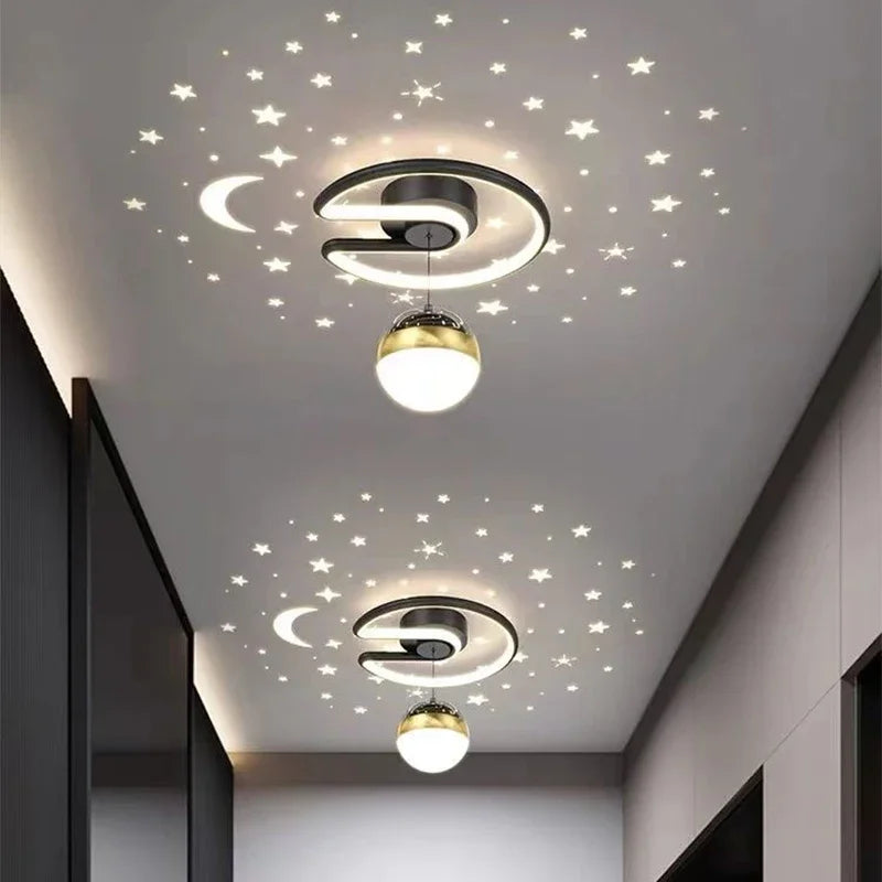 Moderne LED-Deckenleuchten i Stern-Design