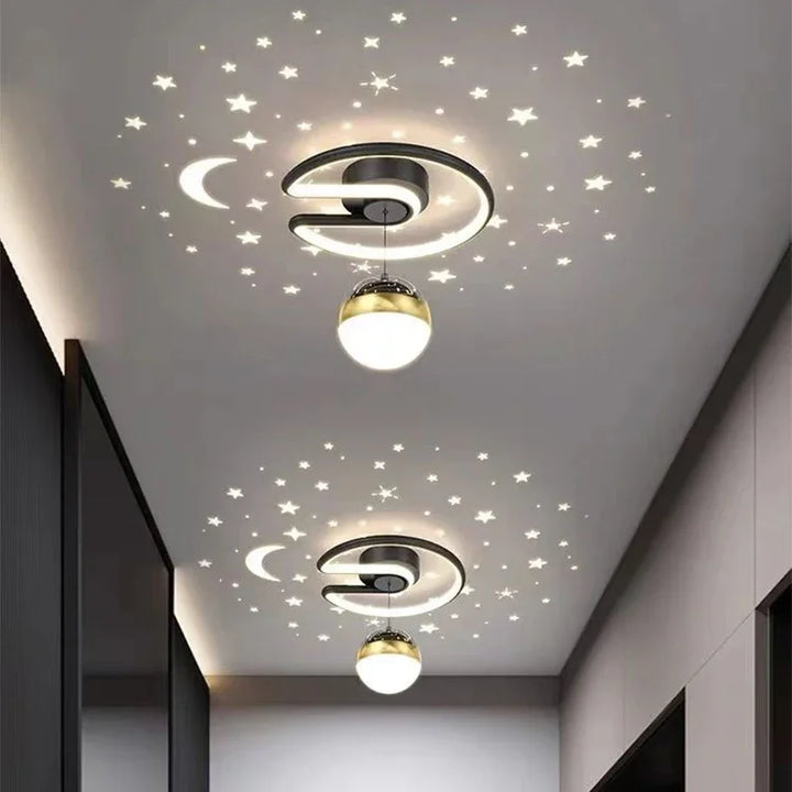 Moderne LED-Deckenleuchten i Stern-Design