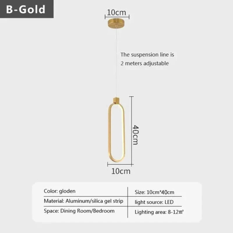 Skanto | Elegant Double Ring Pendant Light | DuoGlow