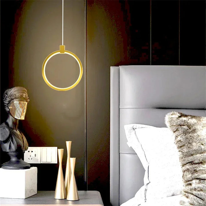 Skanto | Elegant Double Ring Pendant Light | DuoGlow