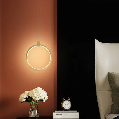 Skanto | Elegant Double Ring Pendant Light | DuoGlow