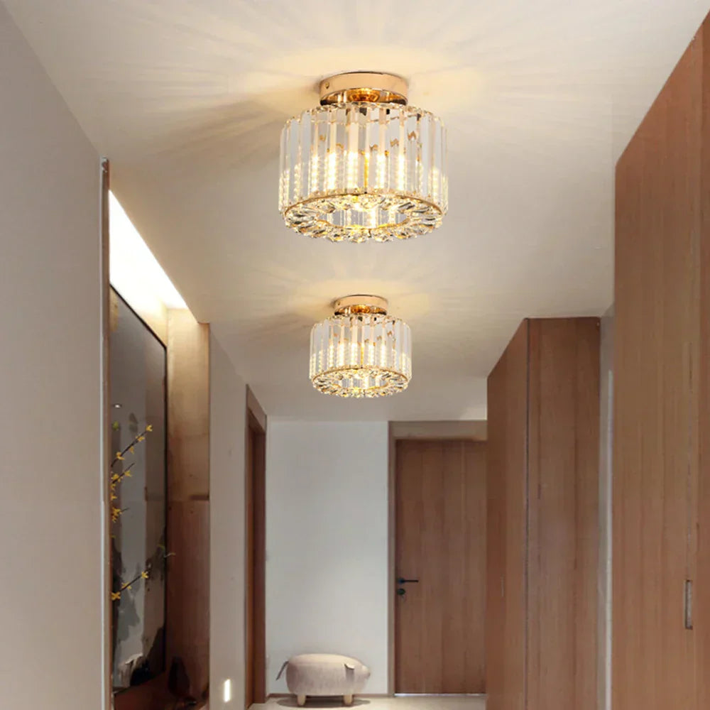 Luksus Krystalltaklampe - Moderne Glans for Stue, Soverom & Hall | Skanto