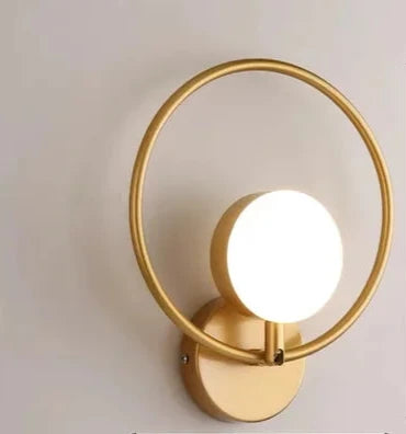 Moderne LED Vegglampe med Sphære Glass - Stilig Vegglampe for soverom & stue | Skanto