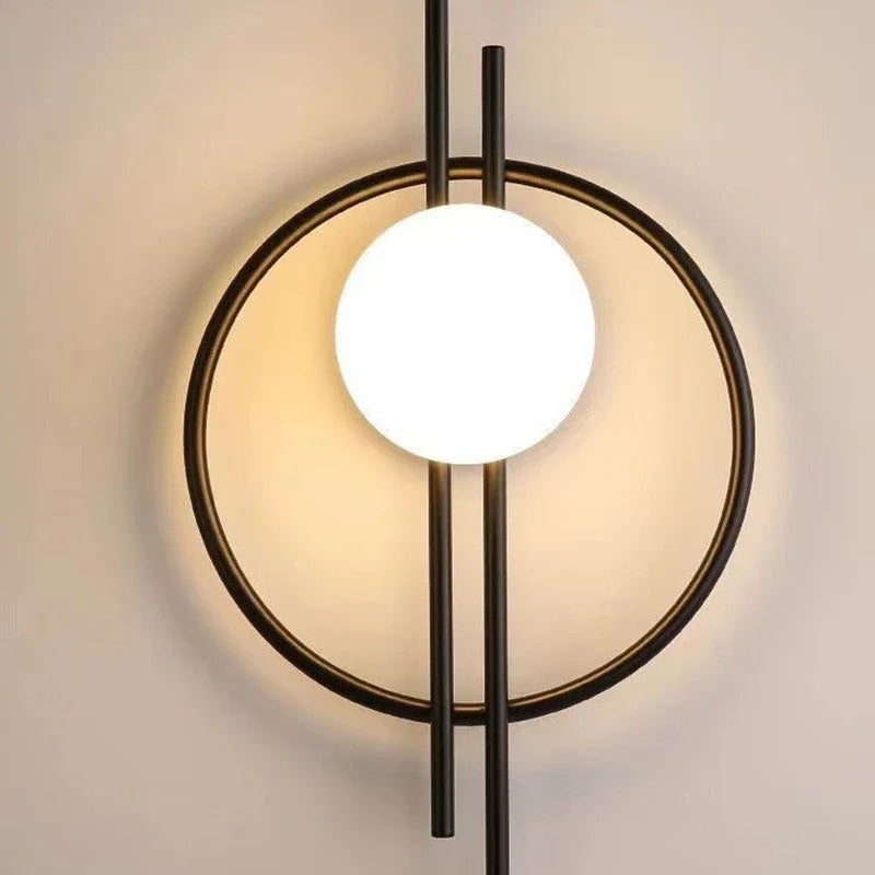 Moderne LED Vegglampe med Sphære Glass - Stilig Vegglampe for soverom & stue | Skanto