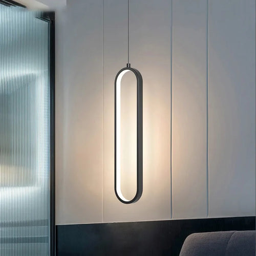 Modern minimalist LED pendellampe - stilrent designlampe for soverom og stue | Skanto