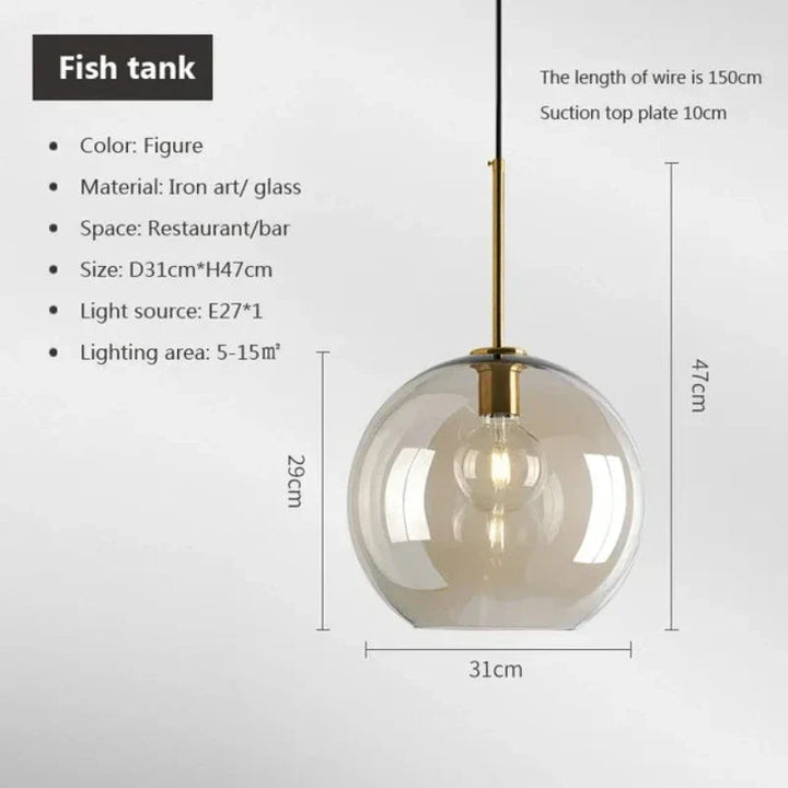 NordicGlas - Moderne Skandinavisk Glass Pendellampe for Spisestue og Stue | Skanto