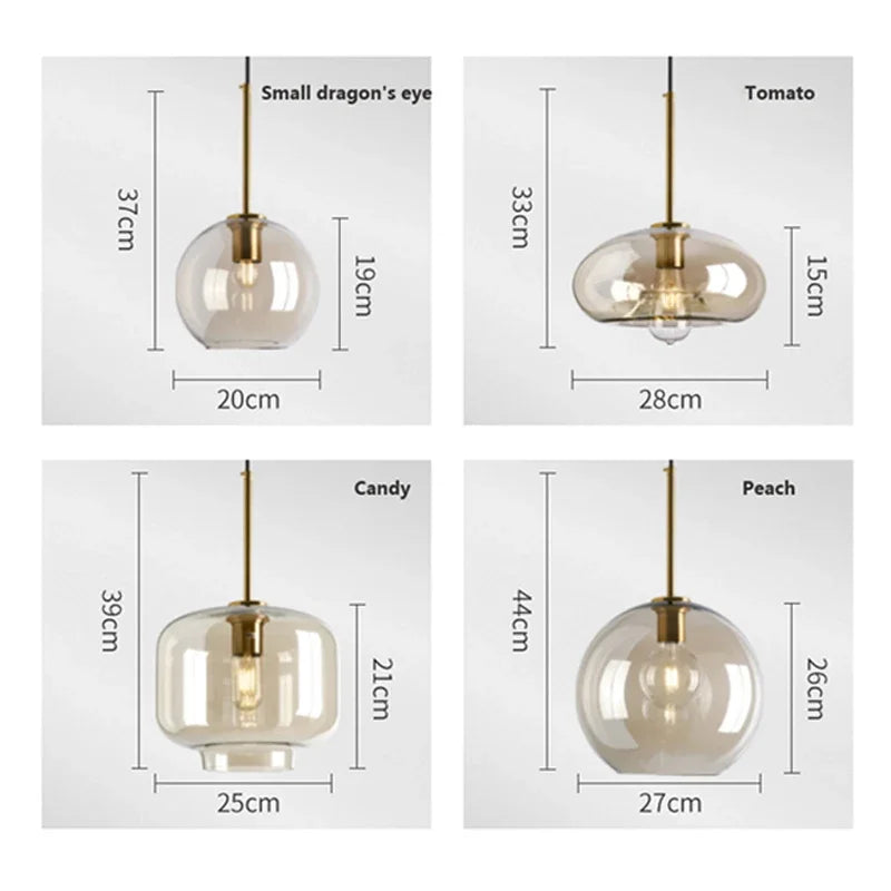 Skanto | NordicGlas - Moderne skandinavisk glasspendellampe for spisestue og stue