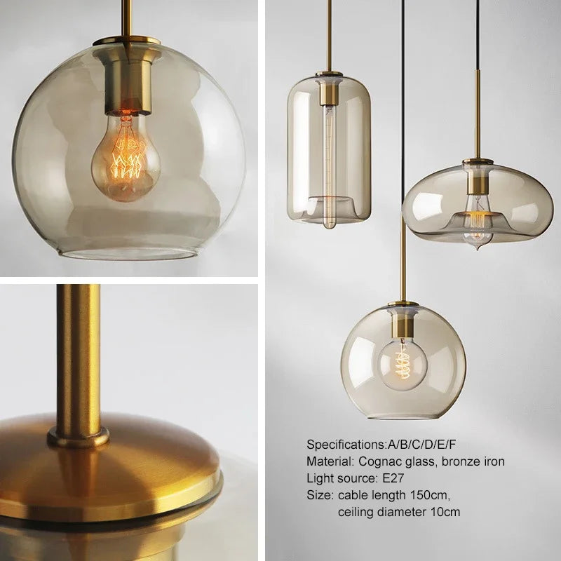 Skanto | NordicGlas - Moderne skandinavisk glasspendellampe for spisestue og stue