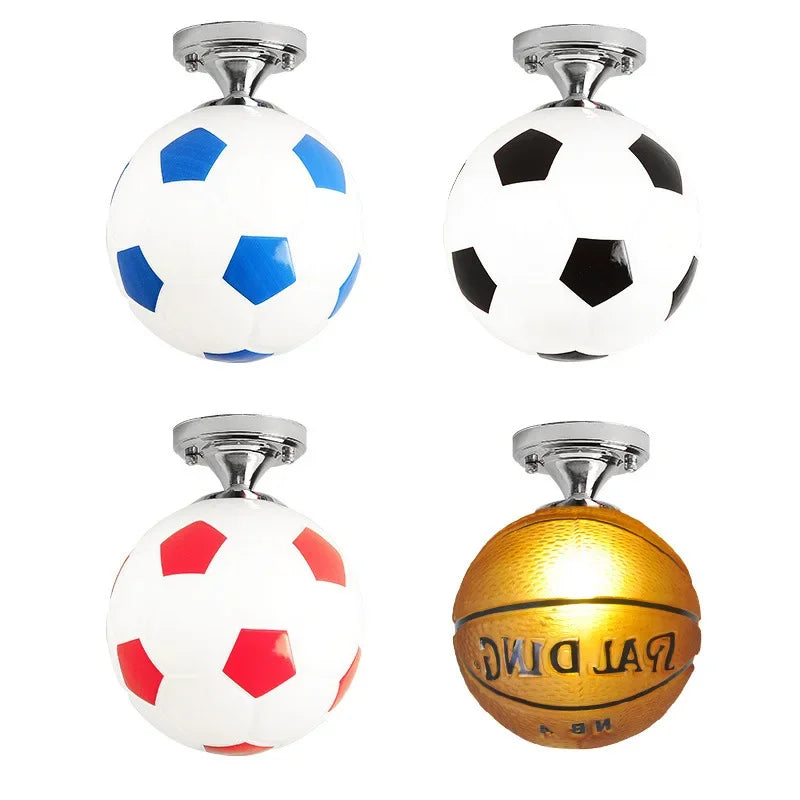 Norvo | LED taklampe med kule-design - barneromslampe med glasskule