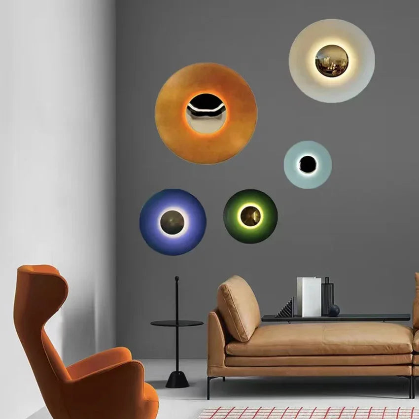 Skanto | ColorBurst – Moderne Rund LED Lampe med Justerbart Lys og Flere Farger