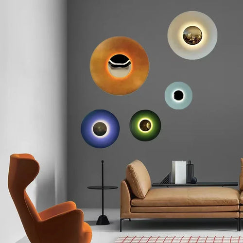 Skanto | ColorBurst – Moderne Rund LED Lampe med Justerbart Lys og Flere Farger