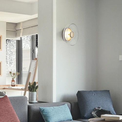 Elegant hengende vegglampe med glasskål | Tidsløst design og behagelig lys for stilfull veggbelysning | Skanto