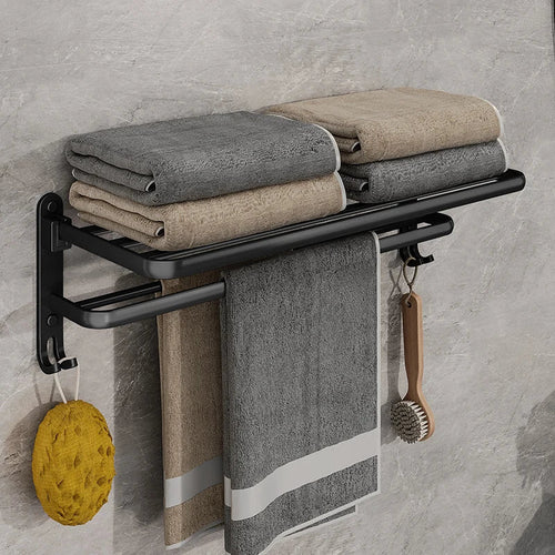 Skanto | Moderne Sammenleggbar Håndkleholder – Plassbesparende Design for Stilige Bad