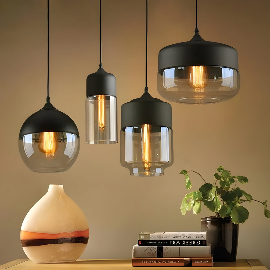 LED Pendellampe laget av glass - Moderne, skandinavisk design for stilige oppholdsrom | Skanto