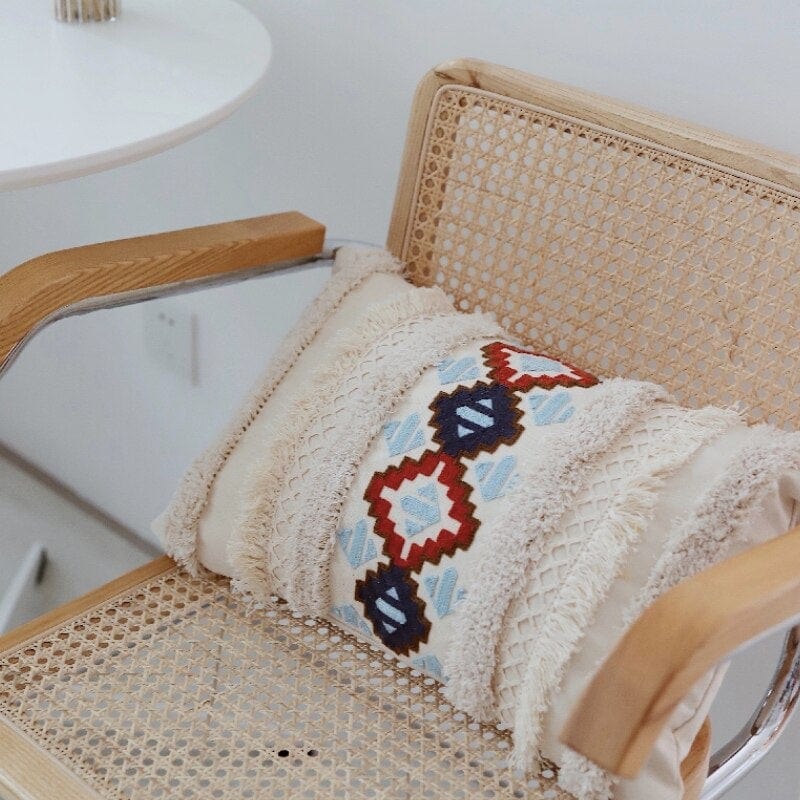 Marokko Tufting Elfenbein Putetrekk | Skanto