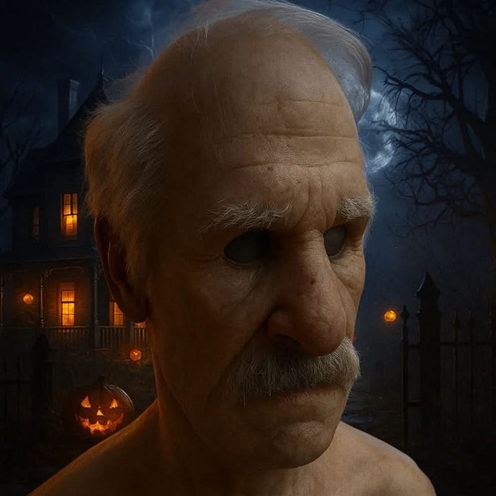 Skanto | Halloween Lateksmaske | Realistisk og Elastisk | Voksen