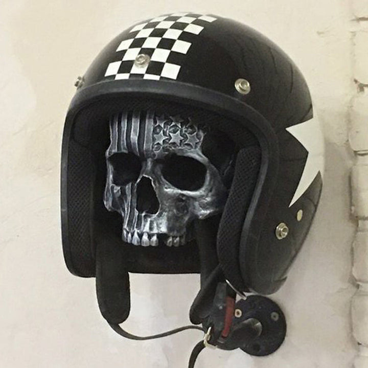 Skull motorsykkelhjelm holder | Skanto