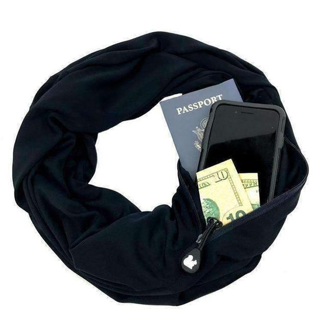 Multi-Way Infinity Skjerf med Lomme | Skanto
