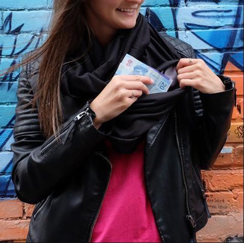 Multi-Way Infinity Skjerf med Lomme | Skanto