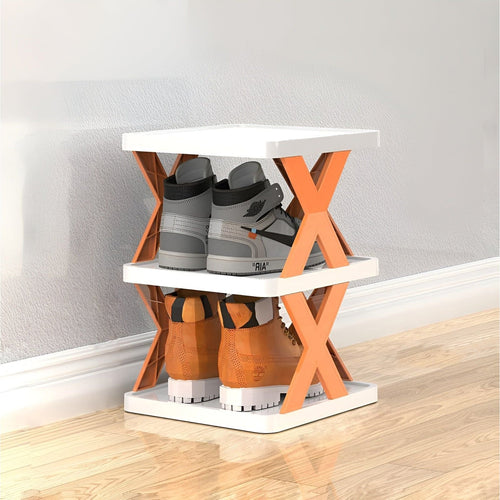 FlexiStack Schuhregal – Faltbarer Schuhorganizer for mehrere Schuhe auf smallem Raum