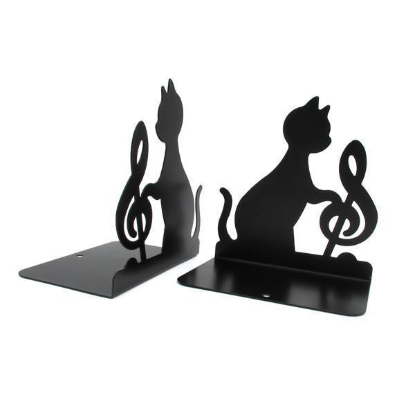 Musical Cat Metall Bokstøtter | Skanto