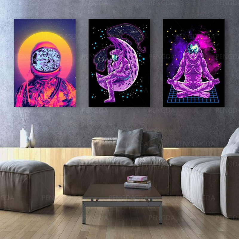 Vaporwave Astronaut – Lerretsbilder
