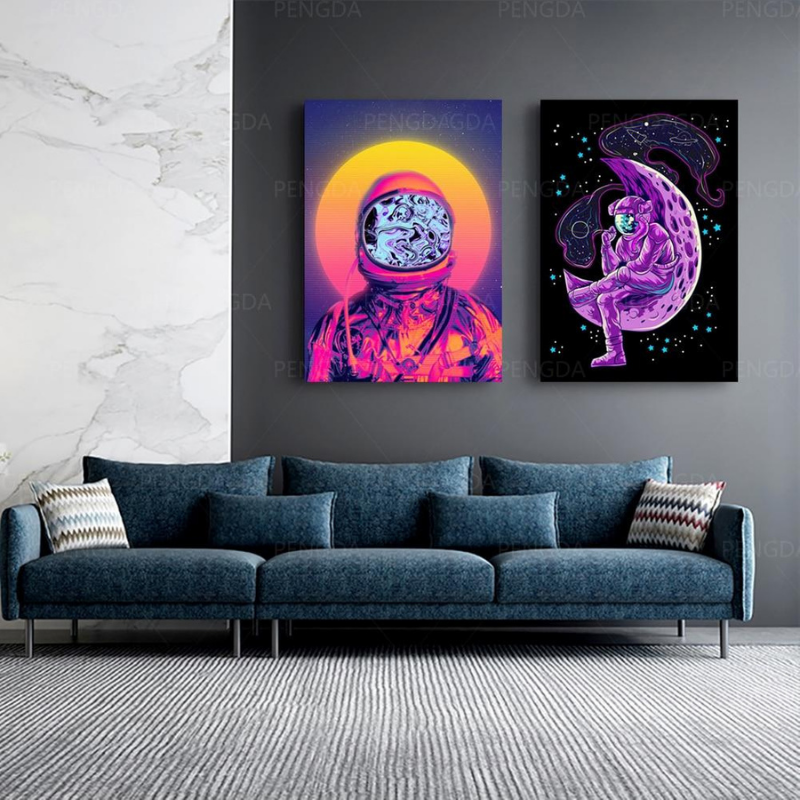Vaporwave Astronaut – Lerretsbilder