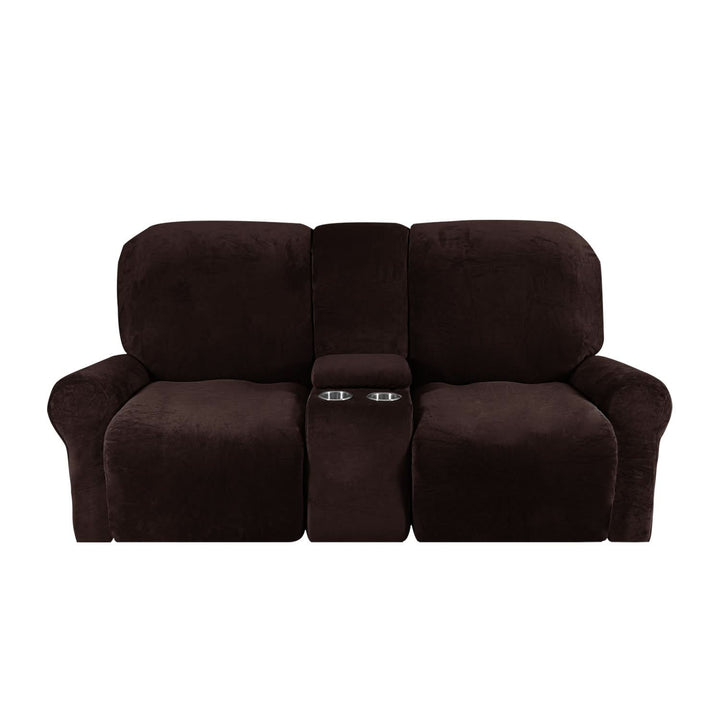 Skanto | 2-seters Recliner Sofa Deksel med Koppholdere – Velvet Plush