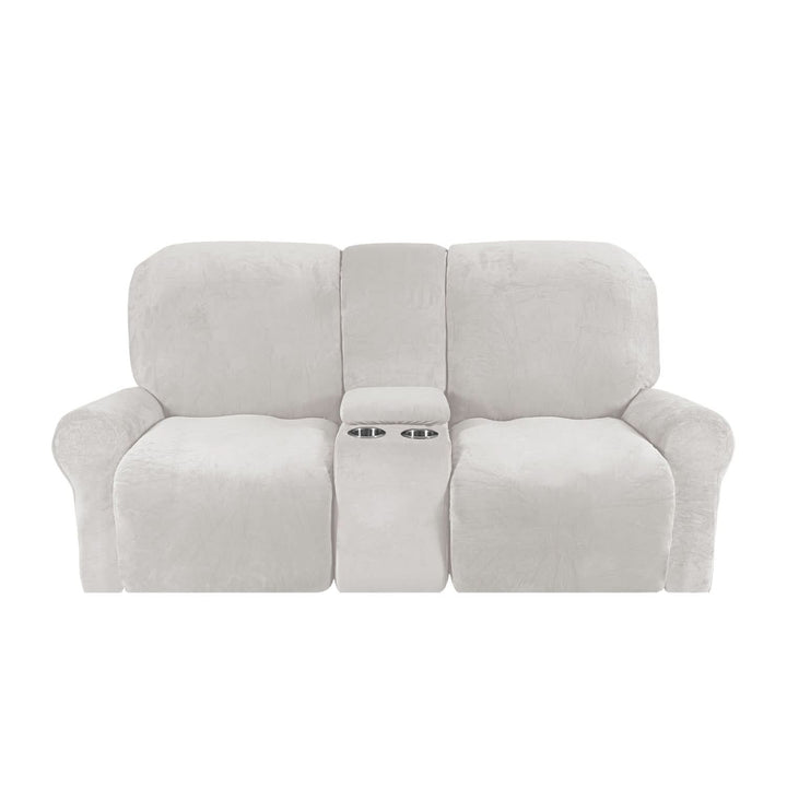 Skanto | 2-seters Recliner Sofa Deksel med Koppholdere – Velvet Plush