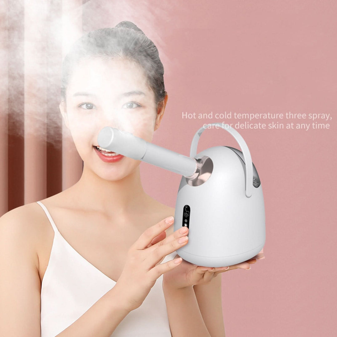 Skanto | Nano Ionic Ansikts Dampskinn med Utvidbar Arm – Varme & Kald DAMP SPA