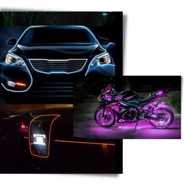 Fargerik neon LED-ledning